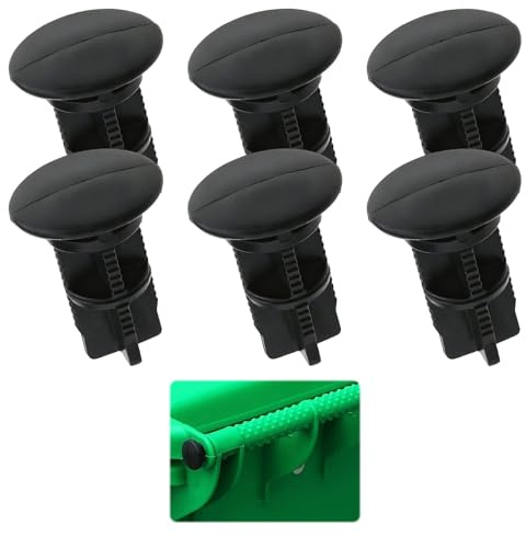 6Pcs 38mmx18mm Wheelie Bin Lid Hinge Pins Compatible with Otto/ESE Household or Commercial 240 Litre Wheelie Bins, Wh eelie Bi n Pins for Lid UK,Whe Elie Bin Hinge P in UK,Black Plastic H Inge Pin