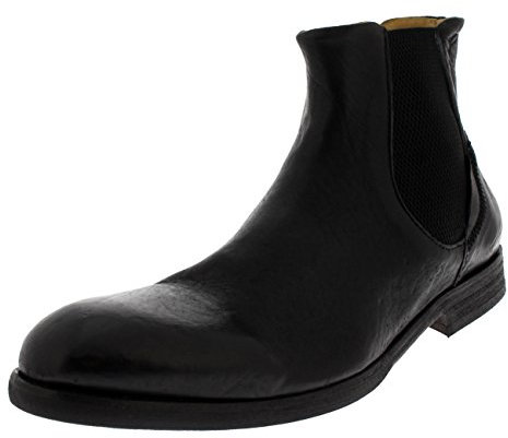 H by Hudson Herren Watchley Calf Leder Formal Knöchel Chelsea Stiefel - Schwarz - 46