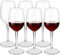 COOKY.D Verres à vin en Tritan-Plastique pour Vin Rouge 355 ML, 100% Incassable à Long Verres à vin Rouge, Lave-Vaisselle Garanti, Lot de 6