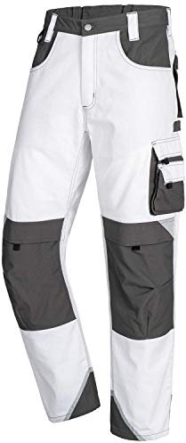 Nitras Motion TEX Plus 7613 Cargohose - Bundhose für die Arbeit - Weiß - 66