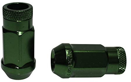 Japan Racing Lug Nuts M12x1.5 Wheel Nuts Forged Steel Green Pack of 20 Steel