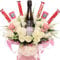 Personalised Chocolate, Candle and Prosecco Bouquet made with Yankee Candles, Prosecco and Lindt Lindor Chocolate.
