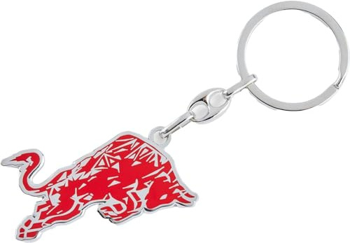 Red Bull Racing Red Bull Sprint RRI 4 OS 24 Schlüsselanhänger Aus Metall — Emailliertes Toro-Logo Mit Robustem Schlüsselring Und Verchromter Oberfläche