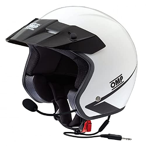 Omp STAR-J WHITE HELMGRÖSSE XXL MIT INTERCOM STEREO KIT