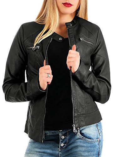 ONLY Faux Leather Jacket ONLBANDIT Faux Leather Jacket Black 44 Black 3 44