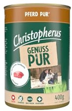 Christopherus Hundefutter Pur Pferd | 6X 400g