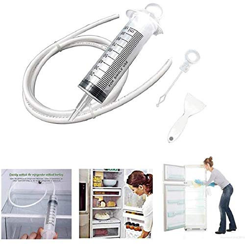 Refrigerator Drain Hole Clog Remover,Reusable Frozen Water Clog Dredging Tool Fridge Deicing Shovel Cleaning Kit