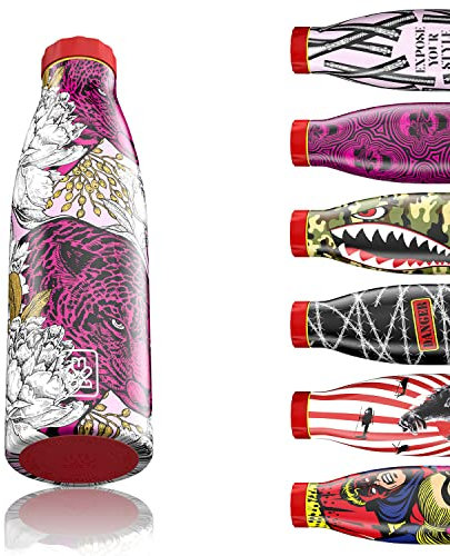 Bboom Borraccia Termica 500 ml Bottiglia Termica Acciaio Inox Thermos 24 Ore Freddo & 12 h Caldo Regalo Uomo Donna Design Made in Italy Ecologica e BPA Free