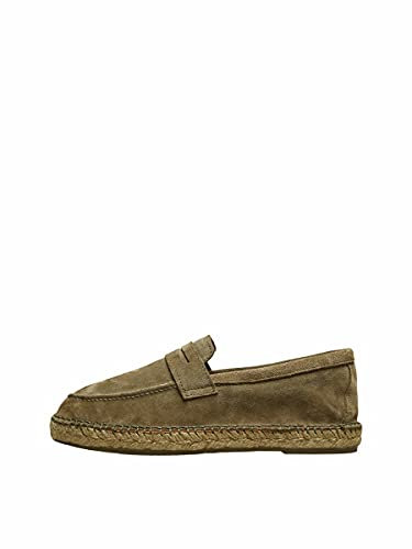 SELECTED HOMME Male Alpargatas Pennyloafer 40Grape Leaf, marrón, 40 EU