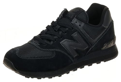 New Balance NB 574, Sneakers Uomo, Nero Triple Black Eve, 40.5 EU