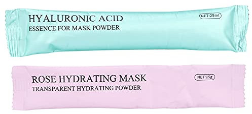 Sonew Jelly Mask Powder, Feuchtigkeitsspendendes Rosenpeeling Gelee Gesichtsmaske Pulver, Anti Aging Hydrogel-Gesichtsmasken mit Hyaluronsäure