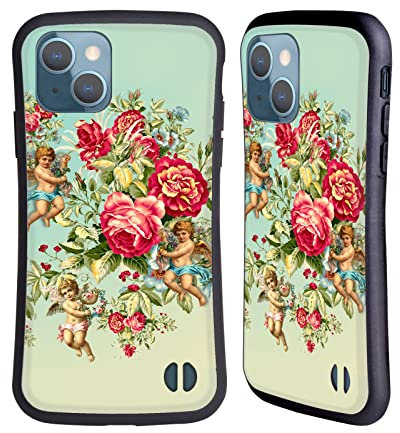 Head Case Designs sous Licence Officielle Mark Ashkenazi Roses Fleurs Coque Hybride Compatible avec Apple iPhone 13