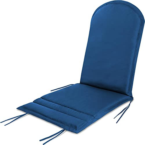 normani Adirondack Stuhlauflage - wasserdichte Outdoor Auflage für Adriondack Stühle 135 x 55 x 6 cm Farbe Navy