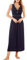 Alcea Rosea Femme Satin Chemise de Nuit Longue Dentelle Nuit Sexy Robe Elégante sans Manches Loisirs S-XXXL (Marine, S)