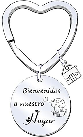 GULRK Llavero Nuevo Casa Regalo Bienvenidos a nuestro hogar Regalo de inauguración de la casa para mujer marido, regalos de calefacción para parejas Regalos de inauguración de la casa nuevo