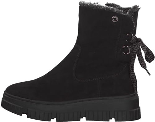 s.Oliver Damen Winterstiefel ohne Absatz Gefüttert Vegan, Schwarz (Black), 39 EU