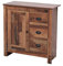 Kingwudo® Wooden Sideboard Cupboard 2 Doors 2 Drawers Cabient or 1 Door 3 Drawers Cabinet Storage Unit Freestanding Cabient for Living Room (1 Door 3 Drawers Cabinet)
