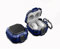 GOKEN Hülle Handyhülle für Samsung Galaxy Buds Live / Buds2 / Buds Pro / Buds2 Pro, Stoßfest Schutzhülle aus Weichem TPU, Hartem PC und Karabinerhaken - Sicheres Schloss-Desig -Schwarz Blau