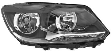 EDA PREMIUM auto Scheinwerfer Rechts 1T1941006G passend für VW TOURAN, 10-15 mit Motor, doppelt