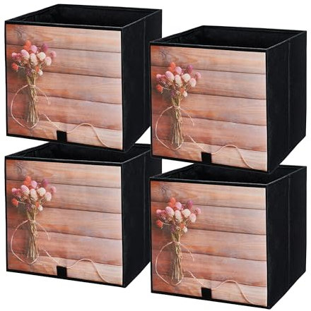lavita Storage Box | faltbare Aufbewahrung Boxen 31 x 31 x 31 cm | Schubladen-Organizer Box| Ordnungssysteme fr Kleidung | Kleideraufbewahrung & Organisation | Strauߠ| 4 stck