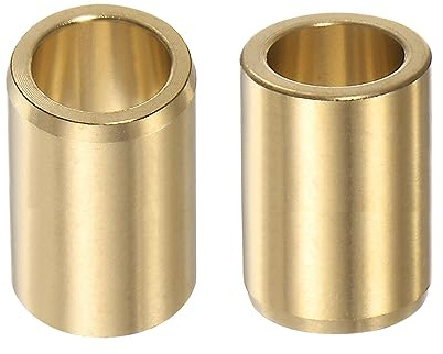 sourcing map 2Stk Hülse Lager 10mm x 14mm x 30mm Gerollte Ölfreie Buchsen Messing Legierung