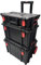 Challenger | Pro Stack Modular Tool Box Set of 3-120 Kg Load Capacity (80 Kg with Telescopic Handles) | Stackable Tool Boxes on Wheels (7) | Durable, Space-Saving Professional Tool Storage