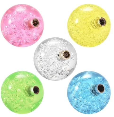 IUnIQ 5 Pcs Joystick Ball Top Handle 35mm 5 Colors Round Topball Handle Crystal Rocker Ball Joystick Replacement Arcade Game DIY Kit