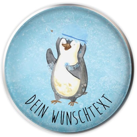 Mr. & Mrs. Panda Personalisierter Waschbecken Stöpsel Pinguin Duschen - Personalisierte Geschenke, Stöpsel Waschbeckenstöpsel mit Wunschnamen,