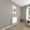 Sky bathroom | 600x612mm Horizontal Designer Radiators White Flat Panel Double Panel Central Heating Radiator