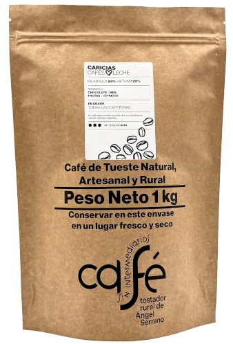 CAFE SIN INTERMEDIARIOS - Caricias - Café de Honduras En grains non moulus - Torréfaction hebdomadaire - Emballé à l'expédition - Intensité de saveur élevée