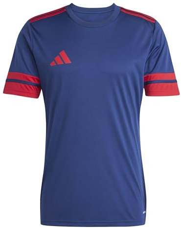 adidas Herren SQUADRA25 Jersey Short Sleeve, Team Navy Blue 2/Team Power red 2, S
