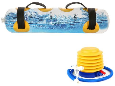 Agrdeed Fitness-Wassersack Power Bag,20kg Aqua Fitness Ball/Tasche Wasser befüllbarer Wassersack Fitness Water Bag Packs,Verstellbarer Core Bag Workout Waterbag