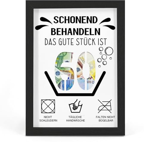 HSDSH 60. Geburtstag Geldgeschenk, Geschenke zum 60 Geburtstag Mann/Frau, Geburtstagskarte zum 60. Geburtstag Schonend behandeln 60, Witzige Geschenkideen zum 60, Geschenke für Freunde, Familie