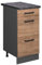 Vicco Küchenunterschrank R-Line, Goldkraft Eiche/Anthrazit, 40 cm mit Schubladen, AP Anthrazit