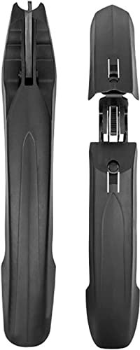 OTENG Fahrradschutz. MTB-Schutzbleche, universelle Vollabdeckung vorne und hinten mit verstellbarem Rücklicht-Set, Mountainbike-Schutzblech, Schwarze Fahrradschutzbleche