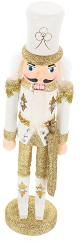 MUSISALY Wooden Nutcracker Christmas Ornaments Decor Festive Holiday Decorations