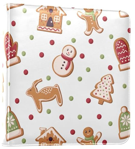 Fotoalben für Weihnachten, Neujahr, Lebkuchen, Kekse, Winterurlaub, Fotobücher, selbstklebend, Bücherregal, Fotoalben, Familienalben für Fotos 10 x 15 cm, 15 x 20 cm