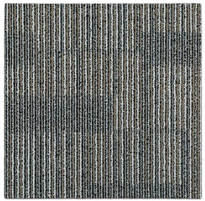 FLOORDIREKT- Teppichfliesen- selbstliegend- |- 1 Stück- |- Fliesen- Teppiche- je- 50x50- cm- robuster- Teppichboden- Bodenfliesen-rutschhemmendem (LINZ- BRAUN-BEIGE, 1 Stück- a- 50x50)