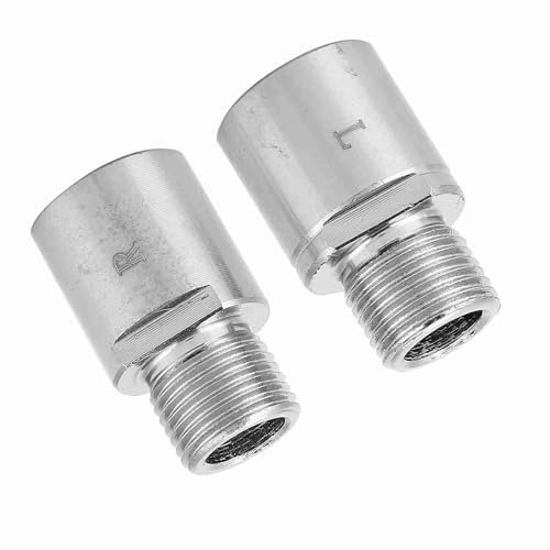 Kavolet Fahrradpedal -Erweiterung, Stahlrad -Pedal -Strecke füR Straßenrad, Abzutreten, die Kniegelange, L + R -Markierungen, die Pedalposition um 17 Mm Erhöhen