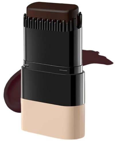 Bâton De Coloration Instantanée Avec Peigne Intégré,Kit Permanente Cheveux,Bâton De Teinture Pour Cheveux Imperméable,Teinture Capillaire Peigne Pratique (Marron châtaigne)