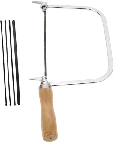 CLISPEED 1satz Holzgriff Laubsäge Mit Ersatzklingen Stabile Und Langlebige Säge Für Holzarbeiten -projekte Und Präzise Schnitte Ergonomisches Design Für Müheloses Arbeiten