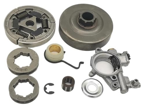 VNNHGB Tools Clutch Drum 3/8 8T 7T Sprocket Rim Kit Fit For Stihl MS361 MS 361 Oil Pump Worm Gear Chainsaw 1128 007 1000, 1128 160 2004 Part Remover