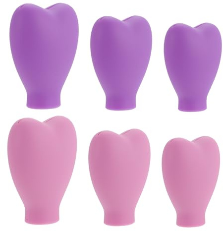 CIYODO Make up Pinsel Schutzcover Silikon Flexibel 6 Stück Verschiedene Größen Borstenschutz Für Reisen Kosmetik