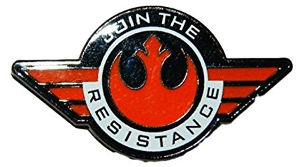 Star Wars Broche en métal émaillé avec logo Rebel Join The Resistance
