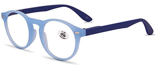 VEVESMUNDO Retro Lesebrillen Damen Herren Vintage Lesehilfe Sehhilfe Arbeitsplatzbrille Nerdbrille Hornbrille mit Stärke