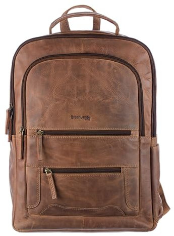 Greenland Nature Montenegro Rucksack Leder 40 cm Laptopfach