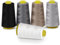 Nähgarn, 100 % Polyester, Spulen, 5 Farben, 3000 Yard, Overlock-Kegel für Overlock-Nähmaschine