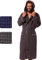 Morgenstern Waffelpique Bademantel Herren in Anthrazit wadenlang Männer Morgenmantel mit Kapuze Größe XXXXL Hausmantel Duschmantel Anthrazitgrau Grey