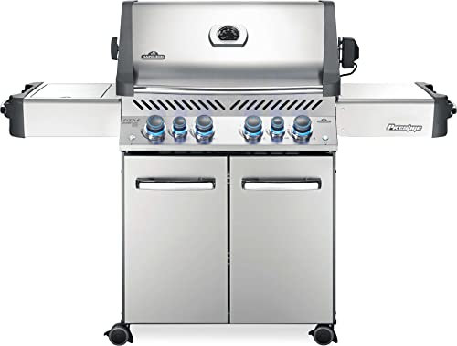 Napoleon P500RSIBPSS-3 Prestige 500 RSIB Barbecue a gas propano sq. in + bruciatore laterale e posteriore a infrarossi, in acciaio inox