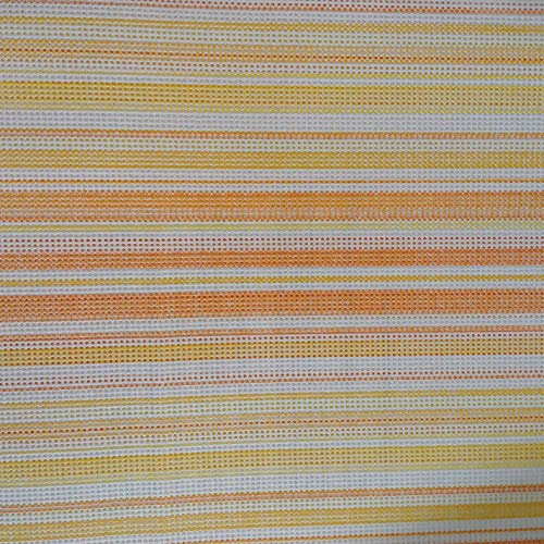 DecoHomeTextil Heimtextilmanufaktur Gartentischdecke Tischdecke Summertime Sunrise mit Einfassband Softschaum Farbe & Größe wählbar Oval 150 x 210 cm Streifen Outdoor Frühling Sommer